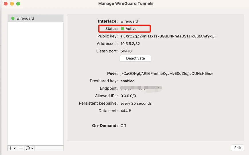 WireGuard trên MacOS